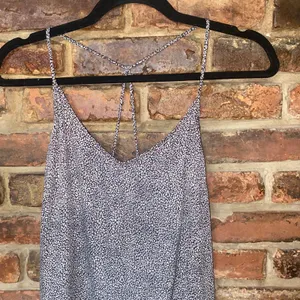 Oysho Brown Cream Leopard Animal Print Strappy Tank Top Women's Size Small thumbnail 2