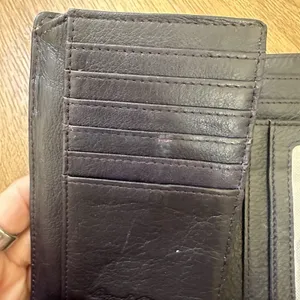 Osgoode Marley Dark Purple RFID Tri‎ Fold Wallet thumbnail 6