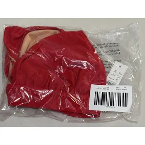 NEW J. Crew DD Halter Tie-Back Bikini Top With Mesh BY633 Cerise Red Size XS thumbnail 11