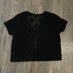 Alfred Dunner Cardigan 1X Crocheted Cropped‎ thumbnail 2