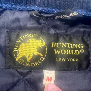 Hunting World New York Quilted Navy Jacket thumbnail 7
