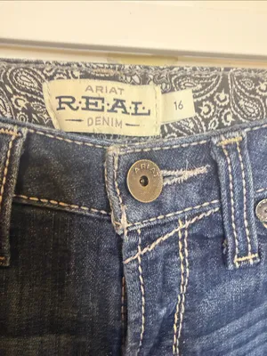 Ariat Estella riding midrise wide Jeans sz 26 / 27 thumbnail 6