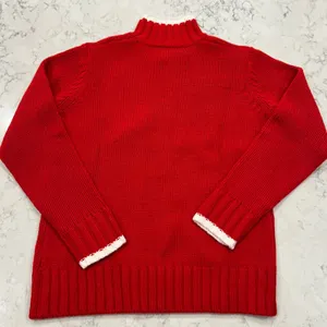 Northern Isles Red Snowflake Turtleneck Sweater Women's S/P Acrylic Wool‎ Blend thumbnail 7