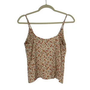 Reformation Rovino Floral Cami Tank Top Cream Rust Ditsy Print XS Fairy thumbnail 3