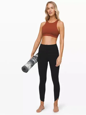 Lululemon Align Pant 25" *Petal‎ Black Womens Size 8 thumbnail 2