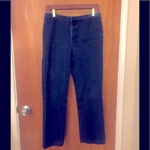 Jcrew enjoy straight leg blue jeans trouser style denim casual chic basic preppy thumbnail 4