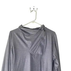 New Balance Size M‎ Half Zip Funnel Neck Long Sleeve Light Blue Pullover Sweater thumbnail 3