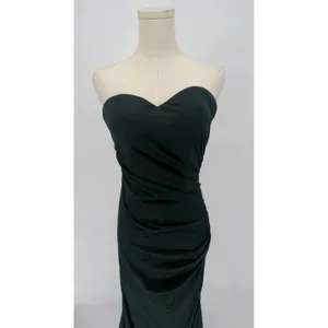 New! La Femme 30502 Strapless Sweetheart Jersey Gown in Emerald Green Sz 6 $338‎ thumbnail 5