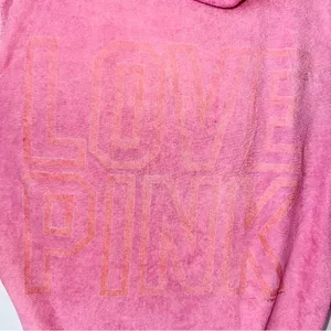Y2K VS PINK Terry Cloth Full Zip Hooded Jacket! thumbnail 3