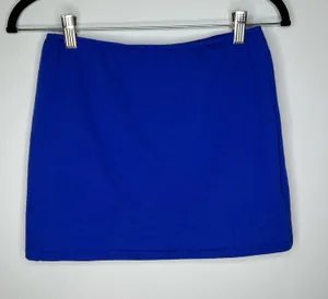 NWT Edikted Blue Cotten Blend Y2K Mini Skirt Size Medium thumbnail 1