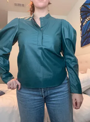 Karlie Dark Green Blouse thumbnail 1
