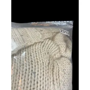 Abercrombie & Fitch Lambswool Chunky Knit Cardigan Sweater Cream VTG Y2K READ thumbnail 13