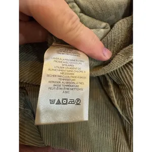 We‎ The Free People Green Button Fly Cord Barrel Leg Pants Size 33 thumbnail 8