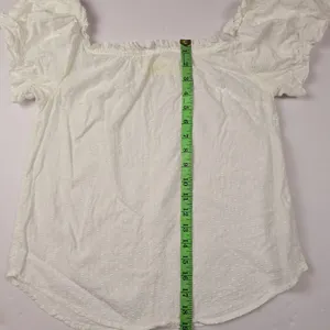 Anthropologie -1679 Maeve Sojourner Off-The-Shoulder Top‎ White Women's size 4 thumbnail 10