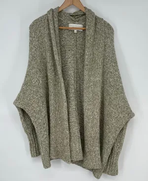 Angel of the North Chunky Knit Open Cardigan Alpaca Blend Slouchy Size M‎ thumbnail 1