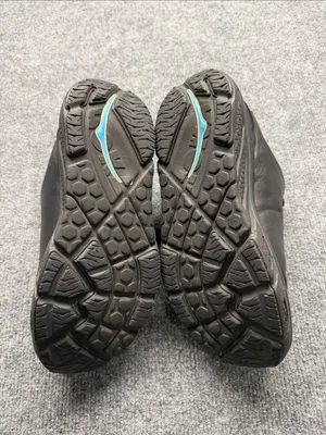 Hoka One One Black leather Walking Sneakers with Blue Lining thumbnail 5