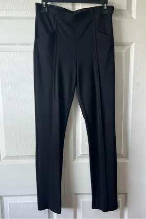ATHLETA Black SIZE 6 Pull-On Front Seam Side Zip Work Yoga Pants High Waisted thumbnail 1