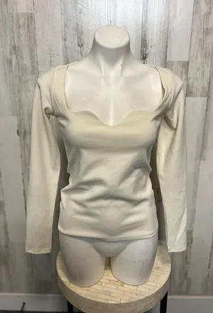 H&M white blouse thumbnail 1