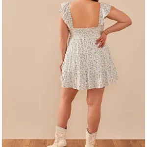 NEW Arula Blue and White Floral Dress Plus Size 2X Available NWT thumbnail 3