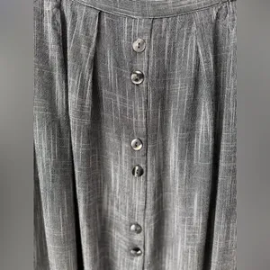 Vintage 90s Button Front Midi Skirt Norton McNaughton Size 8 thumbnail 4