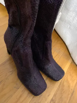 Purple Knee High Boots Size 6 thumbnail 3
