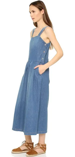 RACHEL COMEY Costello‎ Denim Jumpsuit thumbnail 1