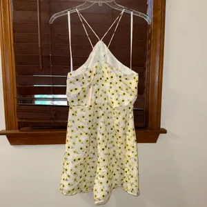 NWT $170 Anthropologie x Hutch Yellow Motif Ditsy Floral Seaside Romper 6 thumbnail 6