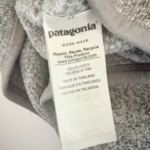 Patagonia‎ Worn Wear womens Jacket Full Zip Large Grey Hiking Outdoors Small thumbnail 13