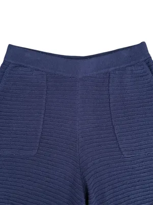 Free People Beach Blue Carter Ribbed Knit V Neck Sweater Shorts Coop Set Large thumbnail 7