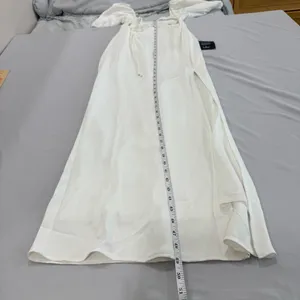 Lulus‎ Cue the Flirting White Puff Sleeve Cutout Maxi Dress Small NWT thumbnail 5