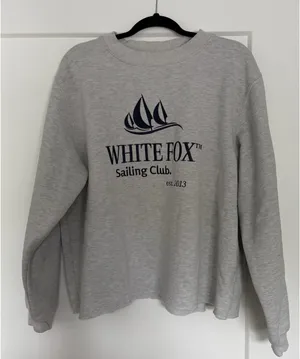 White Fox Grey Crewneck thumbnail 3