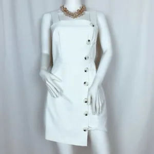 Revolve Finders Keepers Mila Sleeveless Button Detail Mini Dress size XL Nwot thumbnail 4