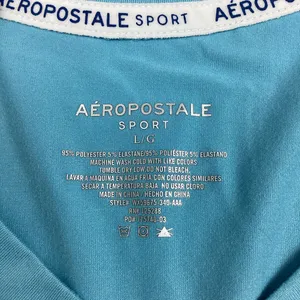Aeropostale Sport Blue Athletic Top Large New with imperfection Retail $42 thumbnail 4