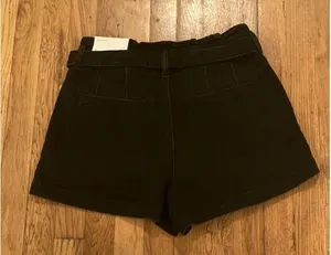 NWT American Eagle Black Denim Mom Short Size 6 thumbnail 2