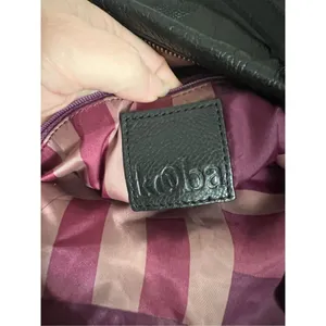 Kooba Black Pebbled Leather Double Handle Shoulder Bag Tote Purse-15x12x4 thumbnail 5