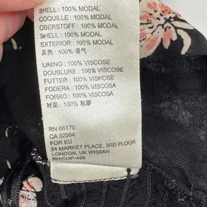Free People Floral Lace Trim‎ Smocked Crop Top Boho Festival Size 8 thumbnail 5