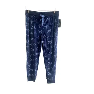 Felina Women's Luxe Velour 2-Piece Jogger Pajama Set variety Blue Stars NWT Sm thumbnail 4