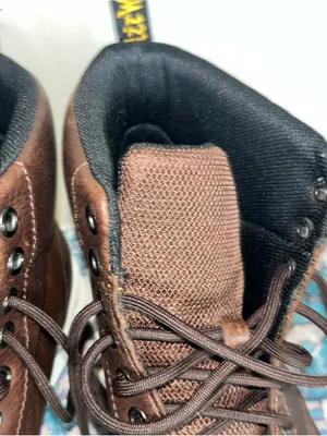 Dr. Martens Rigal Boots women Size 9 Brown Leather Lace Up White Sole thumbnail 10