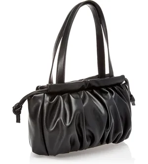 NWT The Drop womens Shanae Scrunch Bag With Drawstring Closure Black thumbnail 1