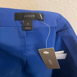 NWT J Crew Crossover A Line Wrap Skirt Blue 2 thumbnail 5