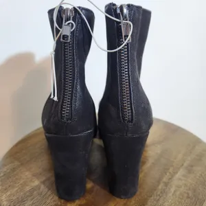 MIA Black Ankle Boots Size 10 MIA Black Faux Leather Heeled Boots thumbnail 5
