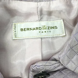 Bernard Zins Paris Mauve Lavender Vintage‎ Quilted Jacket Size 4 thumbnail 8