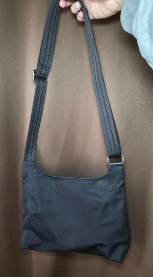 Longchamp Black Nylon Shoulder Bag Adjustable Crossbody Purse thumbnail 1