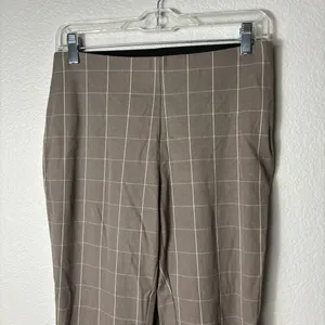 Women’s a new day Grey/Brown Plaid Dress Skinny Dress Pants size 4 thumbnail 2