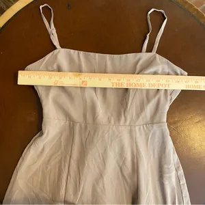 Show me your MuMu The Lauren Tie‎ Maxi Dress in beige chiffon size medium thumbnail 7