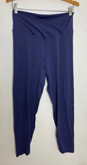 OFFLINE by Aerie Real Me Leggings Womens XL Navy Blue Excellent Crossover Waist thumbnail 1