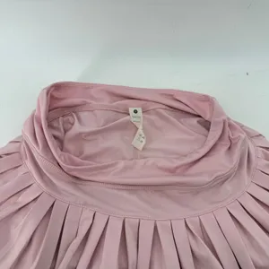 Gold Hinge Pleated Tennis Skirt Skort Light Pink Women M Pickleball Preppy thumbnail 3