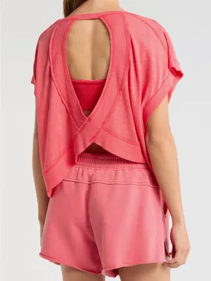 Free people movement grapefruit my time tee NWT $48 thumbnail 2