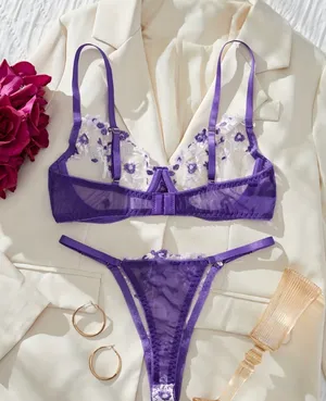 Purple bra set Size M thumbnail 4