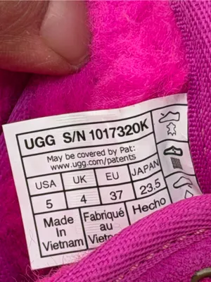 UGG Neumel Boots Women Size 5 Pink Suede Shearling Lined Chukka Cozy thumbnail 6
